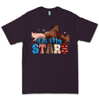 Plum Horse pig chicken with oh my stars Premium Tee - Neo Western