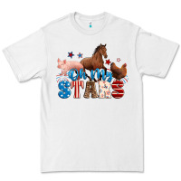 White Horse pig chicken with oh my stars Premium Tee - Neo Western