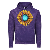 Cloud Purple sunflower gemstone Vintage Hoodie - JahusDesignShop