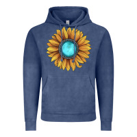 Vintage Denim sunflower gemstone Vintage Hoodie - JahusDesignShop