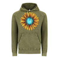 Vintage Olive sunflower gemstone Vintage Hoodie - JahusDesignShop