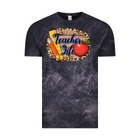 Cloud Black teacher life background 3200x2400 Vintage Tee - AdoDesignShop