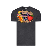 Vintage Black teacher life background 3200x2400 Vintage Tee - AdoDesignShop