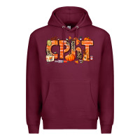 Burgundy Fall CPHT Pharmacy Technician Premium Hoodie - texasbilliewilder