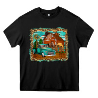 Black rustic country barn Heavy Core Tee - Zillion Design Studio