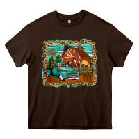 Chocolate Brown rustic country barn Heavy Core Tee - Zillion Design Studio