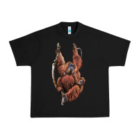 Black Orangutan And Baby Urban Heavy Tee - LillyAllenDesigns