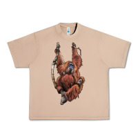 Burro Orangutan And Baby Urban Heavy Tee - LillyAllenDesigns