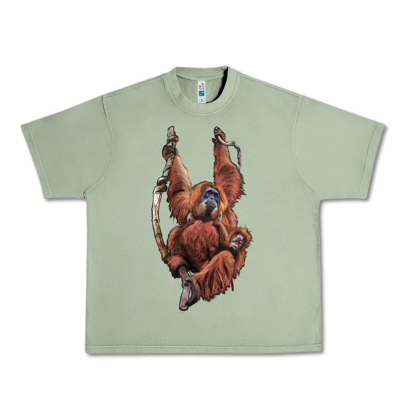 Orangutan And Baby Urban Heavy Tee by LillyAllenDesigns | Teevron