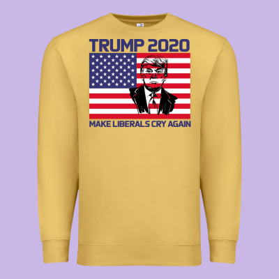 Trump 2020 Make Liberals Cry Again Premium Sweatshirt Designed By Bettercallsaul