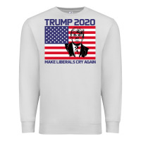 Dove Grey Trump 2020 Make Liberals cry Again Premium Sweatshirt - Bettercallsaul
