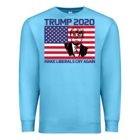Ocean Blue Trump 2020 Make Liberals cry Again Premium Sweatshirt - Bettercallsaul