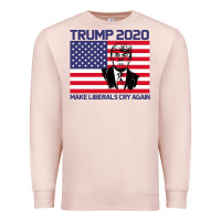 Pale Pink Trump 2020 Make Liberals cry Again Premium Sweatshirt - Bettercallsaul