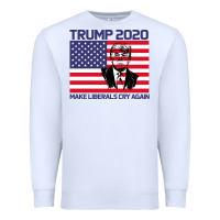 White Trump 2020 Make Liberals cry Again Premium Sweatshirt - Bettercallsaul