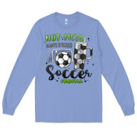 Colony Blue hot mess always stressed soccer mama stanley cup Long Sleeve Tee - MaliasSmallBusiness