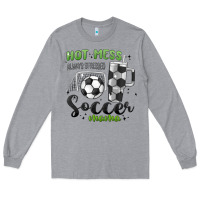 Heather Grey hot mess always stressed soccer mama stanley cup Long Sleeve Tee - MaliasSmallBusiness