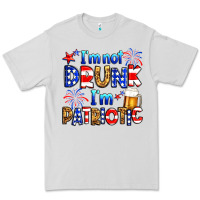 Dove Grey I'm not drunk I'm patriotic Premium Tee - Neo Western