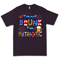 Plum I'm not drunk I'm patriotic Premium Tee - Neo Western