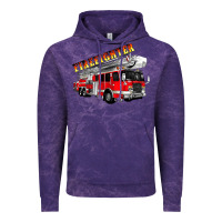 Cloud Purple firefighter fire truck Vintage Hoodie - Artiststas