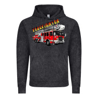 Vintage Black firefighter fire truck Vintage Hoodie - Artiststas
