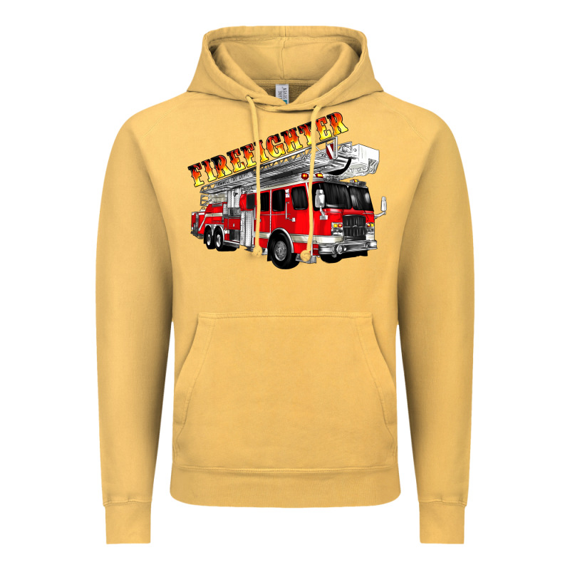 Firefighter Fire Truck Vintage Hoodie by Artiststas | Teevron