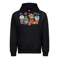 Black mexico fiesta coffee cups Urban Hoodie - OliviaCreatesArt