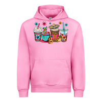 Fuchsia Pink mexico fiesta coffee cups Urban Hoodie - OliviaCreatesArt