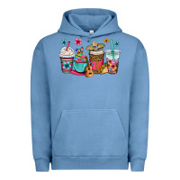 Pigment Pebble Blue mexico fiesta coffee cups Urban Hoodie - OliviaCreatesArt