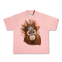 Salmon baby orangutan Urban Heavy Tee - LillyAllenDesigns