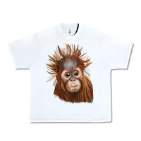 White baby orangutan Urban Heavy Tee - LillyAllenDesigns