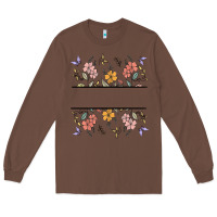 Chestnut wildflower your text here Long Sleeve Tee - MaliasSmallBusiness