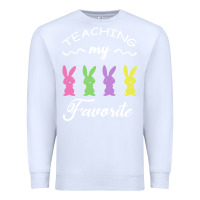 White Teaching My Favorite Bunny Premium Sweatshirt - Bettercallsaul