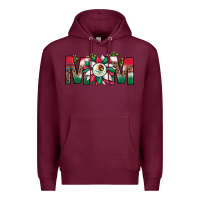 Burgundy mexican flag sunflower mom leopard Premium Hoodie - JahusDesignShop