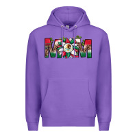 Purple mexican flag sunflower mom leopard Premium Hoodie - JahusDesignShop