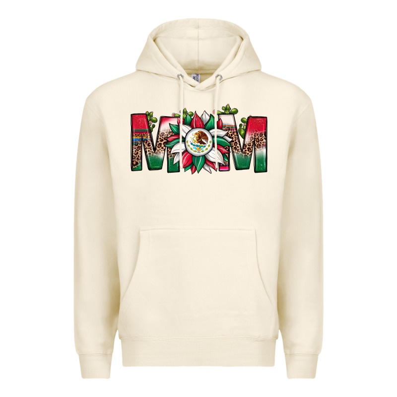 Mexican Flag Sunflower Mom Leopard Premium Hoodie by JahusDesignShop | Teevron