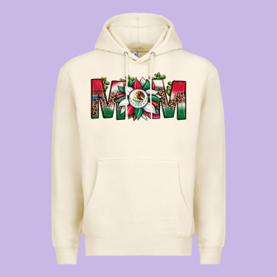 Mexican Flag Sunflower Mom Leopard Premium Hoodie Designed By Jahusdesignshop