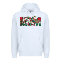 White mexican flag sunflower mom leopard Premium Hoodie - JahusDesignShop