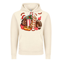 Vintage Artic Christmas tree cake American football  ball and hot dogs ado Vintage Hoodie - AdoDesignShop