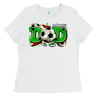 White dad soccer Ladies Tee - Zillion Design Studio