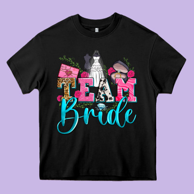 Team Bride Heavy Core Tee Designed By Zillion Design Studio
