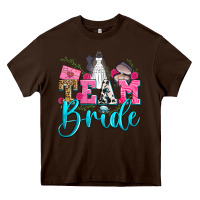 Chocolate Brown team bride Heavy Core Tee - Zillion Design Studio