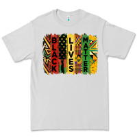 Dove Grey junetheenth black livesmatter brush stroke Premium Tee - HRA Design Shop