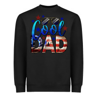 Black Cool American Dad Heavyweight Sweatshirt - LillyAllenDesigns