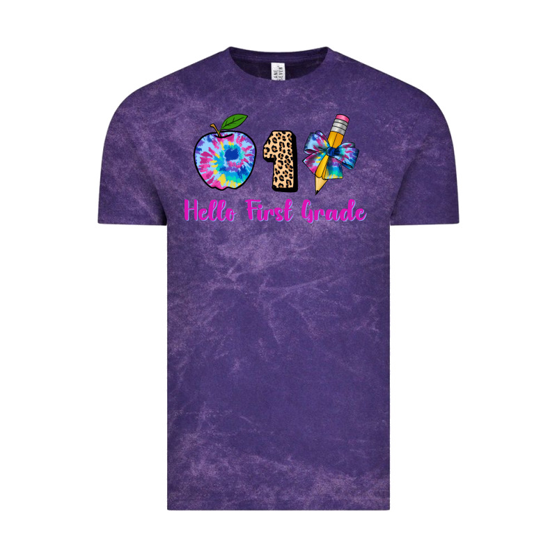 Hello First Grade Tie Dye 3200x2400 Vintage Tee by AdoDesignShop | Teevron