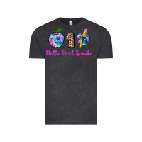 Vintage Black hello first grade tie dye 3200x2400 Vintage Tee - AdoDesignShop