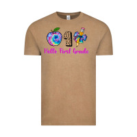 Vintage Coffee hello first grade tie dye 3200x2400 Vintage Tee - AdoDesignShop