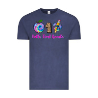 Vintage Denim hello first grade tie dye 3200x2400 Vintage Tee - AdoDesignShop