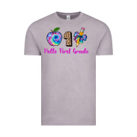 Vintage Zinc hello first grade tie dye 3200x2400 Vintage Tee - AdoDesignShop