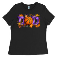 Black dad basketball Ladies Tee - Zillion Design Studio