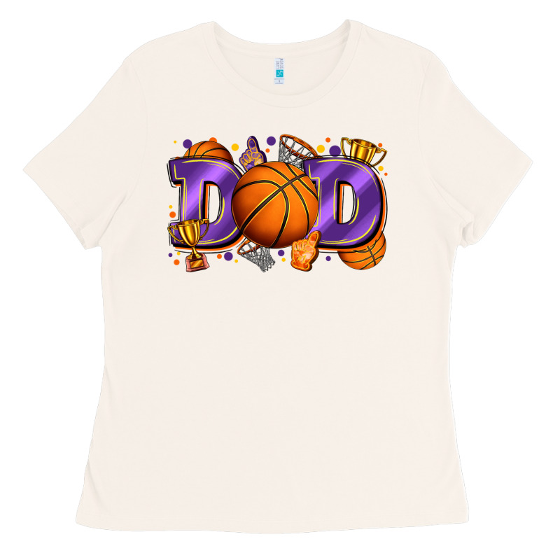 Dad Basketball Ladies Tee by Zillion Design Studio | Teevron